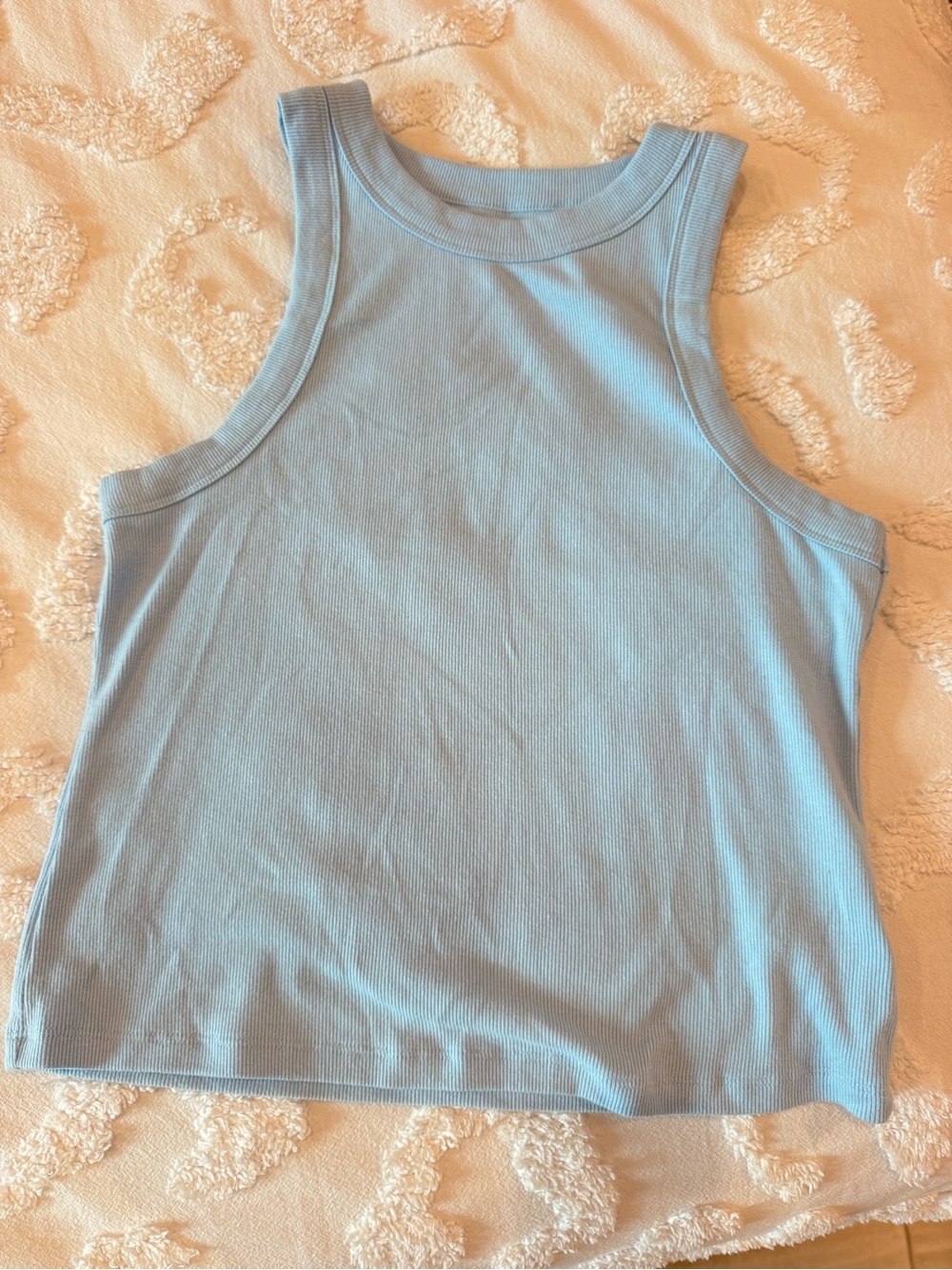 Old Navy Pale Blue Ribbed Tank Top - Women